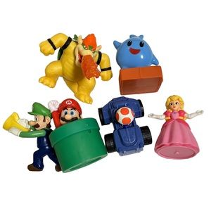 McDonald's Super Mario Bros. Movie Toys Lot of 6